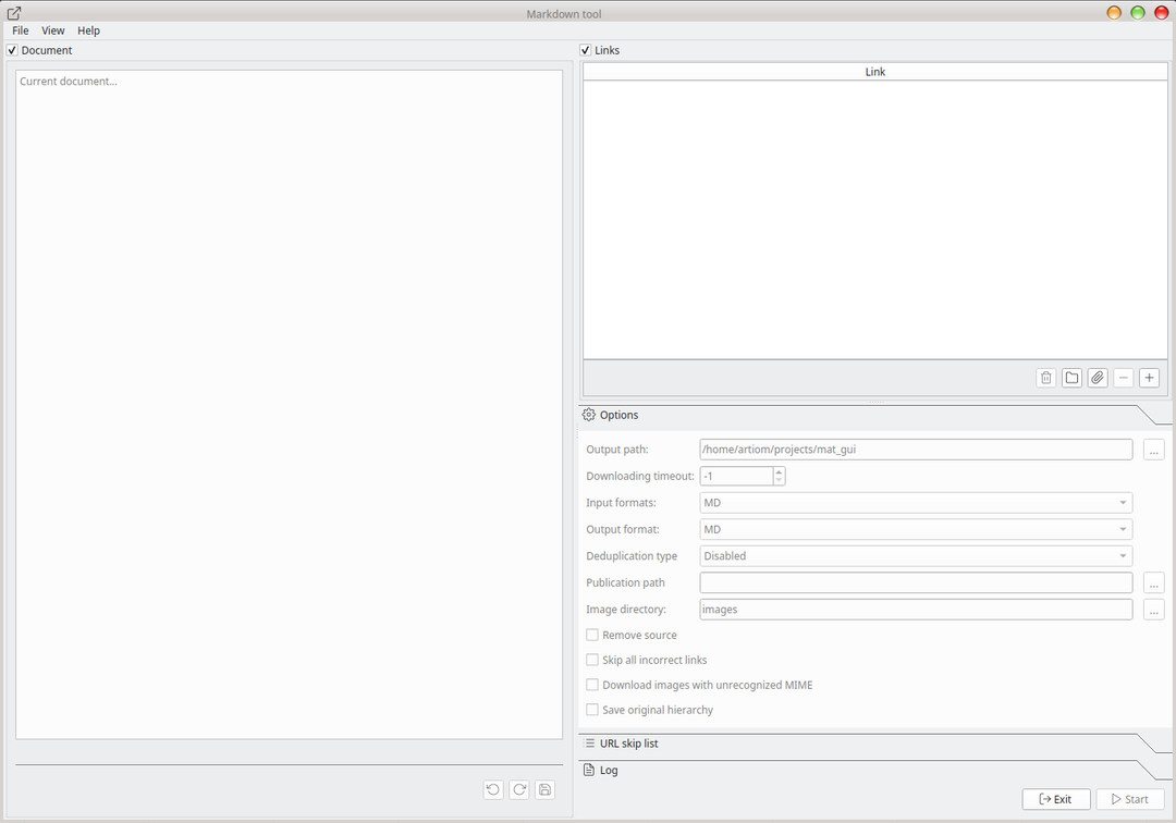 Markdown Articles Tool QT GUI