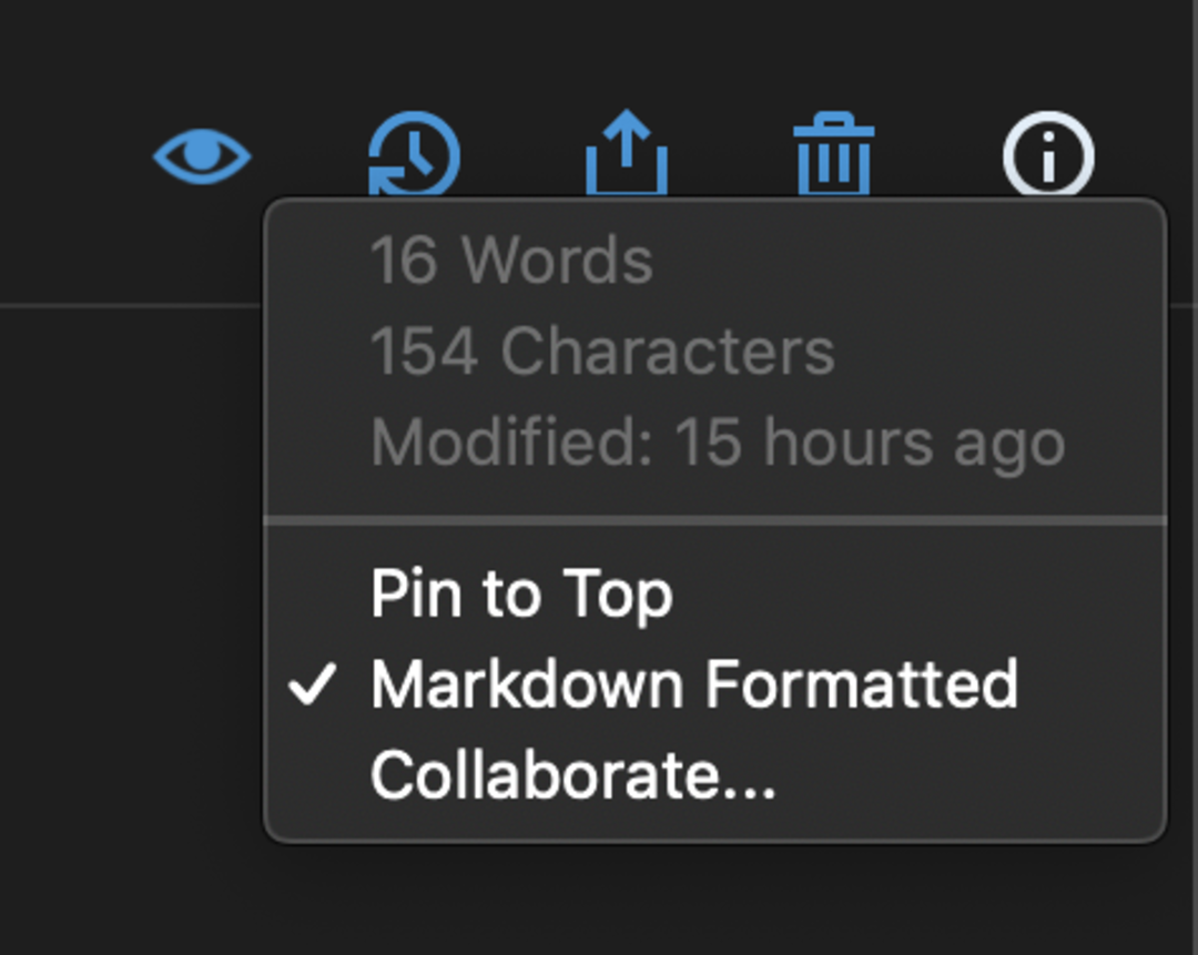 Enabling Markdown support in Simplenote